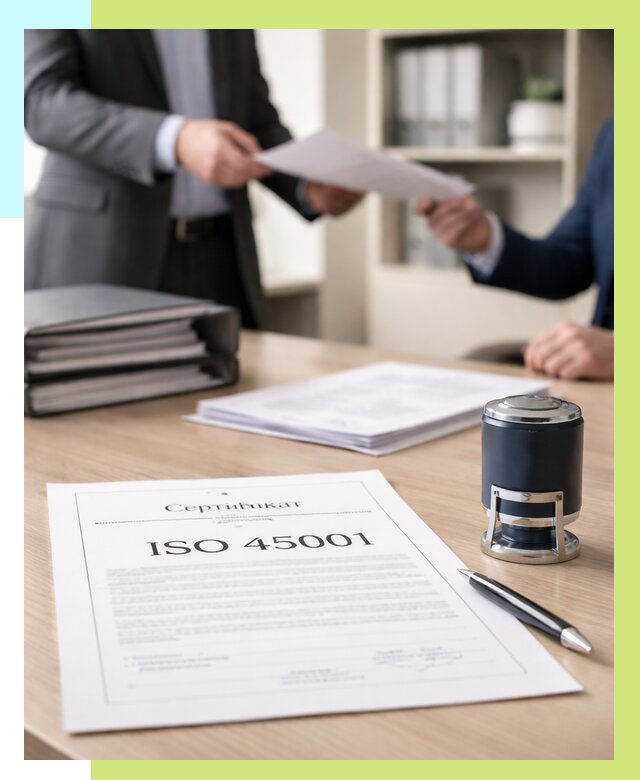 Сертификат ISO 45001 в Дагестанских Огнях под ключ от 46454 р. | Сертэкс